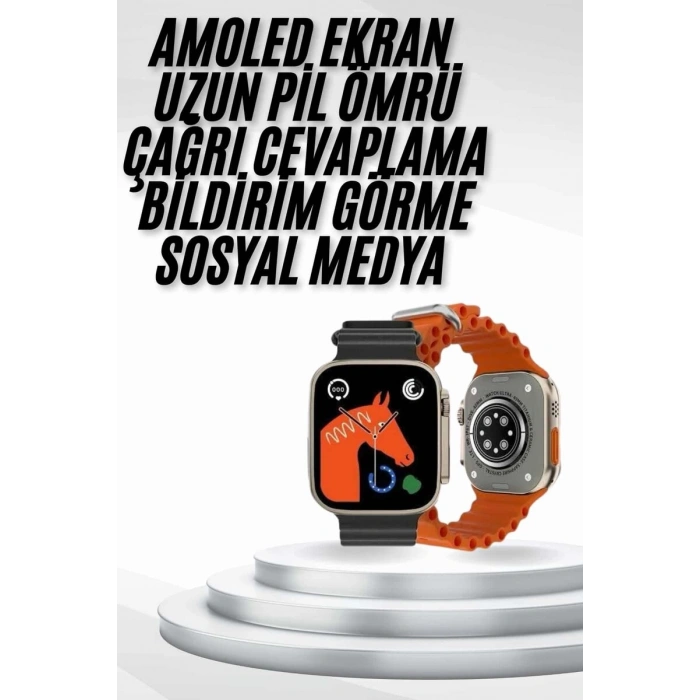 Yeni Nesil Akıllı Saat Müzik Dinleme Bildirim Görme Sesli Asistan Desteği Yeni Nesil