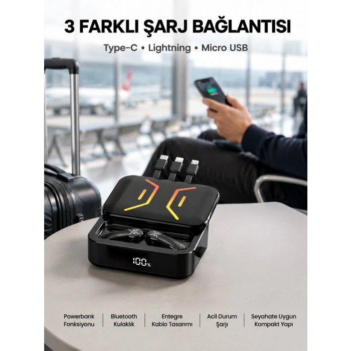 Yeni Nesil Çoklu Bağlantı Kurulabilen Bluetooth Kulaklık Yüksek Ses Kaliteli Yeni Nesil