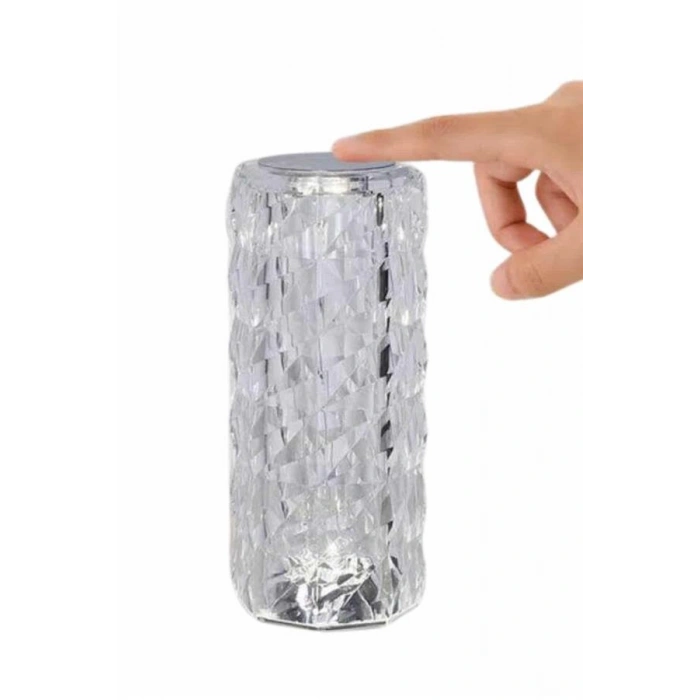 Yeni Nesil Modern Kristal Masa ve Gece Lambası Dokunmatik Renk Değiştirebilen