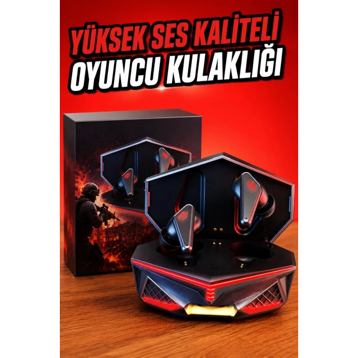 Yeni Nesil Oyuncu Kulaklığı Gürültü Önleyici Uzun Pil Ömrü Bluetooth Bağlantılı