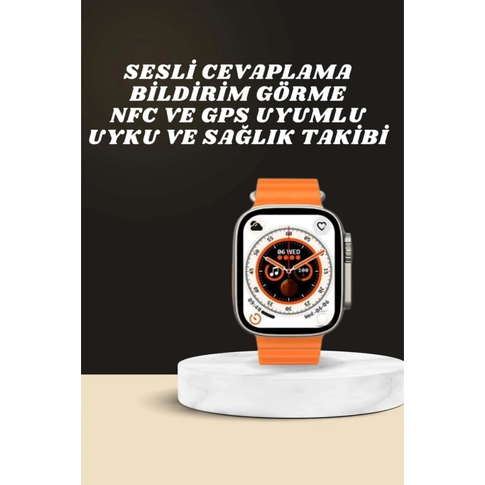 Yeni Nesil Ultra Akıllı Saat Adımsayar Uyku Takibi Nabız Sensörü