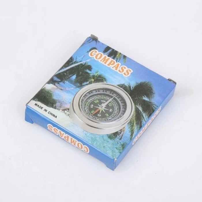 Yuvarlak Metal Kasa Dayanıklı Pusula 80mm