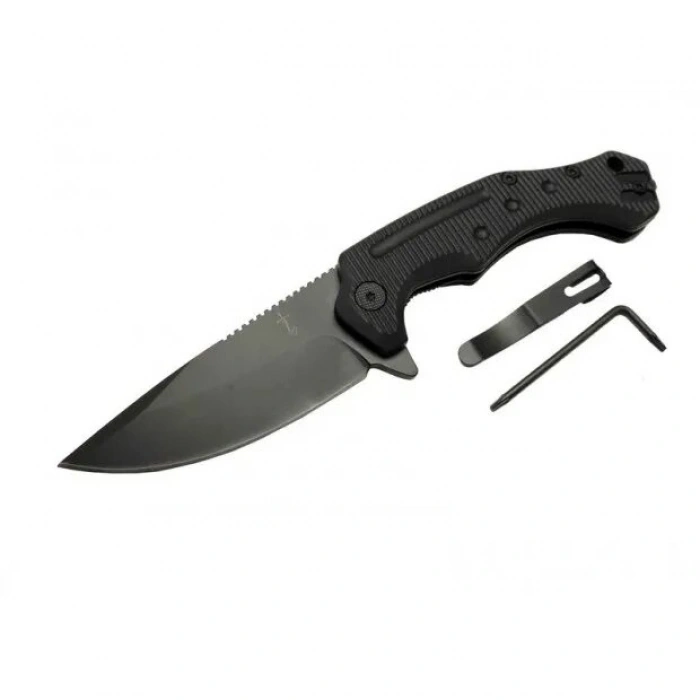 Zero Error 7-12 Black Çakı 22 Cm Manuel, Kemerlikli