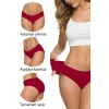 LitaeTrend 2 Adet Kadın Dikişsiz Lazer Kesim Esnek İz yapmayan Külot S6