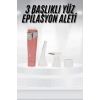 LitaeTrend 3 Başlıklı Yüz Kaş Epilasyon Aleti Değiştirilebilir Başlık Hassas Ciltlere Uygun