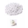LitaeTrend 50 gram 20mm Beyaz Renk Plastik İnci Boncuk Çanta ve Takı Yapım Boncuğu (~10 adet)
