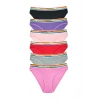 LitaeTrend 6 Adet Beli Renkli Lastik Pamuklu Kadın Slip Tutku Külot
