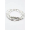 LitaeTrend 6lı Lastikli Bileklik - Gümüş