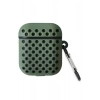 LitaeTrend Airpods 3 (3.nesil) Spor Delikli Kılıf - Haki Yeşil-Siyah