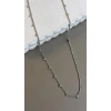 LitaeTrend Boncuklu Zincir Kolye - Gümüş