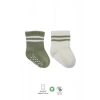 LitaeTrend Çemberli Kaymaz Soket Çorap 2li  Nil Ekru
