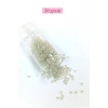 LitaeTrend Dökme Cam Kum Boncuk (8/0) 3 mm - 20 Gram - Şeffaf Beyaz - BNC156