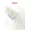LitaeTrend Dökme Cam Kum Boncuk (8/0) 3 mm - 60 Gram - Parlak Beyaz - BNC194
