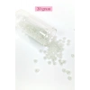 LitaeTrend Dökme Cam Kum Boncuk Büyük Boy (6/0) 4 mm - 20 Gram - İnci Beyaz - BNC081