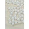 LitaeTrend Dünya Boncuk İçten Boncuklu Bileklik Çanta Boncuğu 10 mm 50 gr Beyaz - BNC463