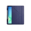 LitaeTrend iPad Pro 11 (2024) Kılıf Kalemlikli Hugo Tablet Kılıfı - Lacivert
