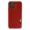 LitaeTrend iPhone 11 Pro Max Kılıf Loop Deri Silikon - Kırmızı