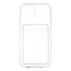 LitaeTrend iPhone 12 Kılıf Kart Şeffaf Silikon - Şeffaf