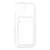 LitaeTrend iPhone 12 Kılıf Kart Şeffaf Silikon - Şeffaf