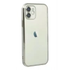 LitaeTrend iPhone 12 Kılıf Lensli Silikon - Gümüş