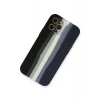 LitaeTrend iPhone 12 Pro Kılıf Ebruli Lansman Silikon - Siyah-Lacivert