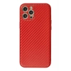 LitaeTrend iPhone 12 Pro Max Kılıf Coco Karbon Silikon - Kırmızı