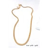 LitaeTrend Kısa İtalyan Çelik Kolye-45 CM - Altın