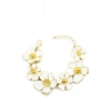 LitaeTrend Mineli Çiçek Bileklik - Krem
