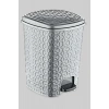 LitaeTrend Rattan Star Pedallı Çöp Kovası 35  Lt. Royaleks-E249