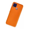 LitaeTrend Realme C15 Kılıf Nano içi Kadife Silikon - Turuncu
