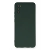 LitaeTrend Samsung Galaxy A03S Kılıf Nano içi Kadife Silikon - Koyu Yeşil