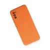 LitaeTrend Samsung Galaxy A03S Kılıf Nano içi Kadife Silikon - Turuncu