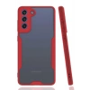 LitaeTrend Samsung Galaxy S21 FE Kılıf Platin Silikon - Kırmızı