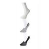 LitaeTrend Siyah Gri ve Beyaz Kadın Babet Çorap 3 çift