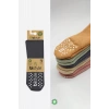 LitaeTrend Tekli Kaymaz Mix Havlu Külotlu Çorap 50501 Antrasit