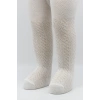LitaeTrend Tekli Zikzak Kabartma Penye Külotlu Çorap Bs50108 Ekru