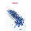 LitaeTrend Uzun Boru Kesme Boncuk Çap 2mm Uzunluk 10 mm - 20 Gram - Mavi Beyaz - BNC236