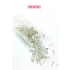 LitaeTrend Uzun Boru Kesme Boncuk Çap 2mm Uzunluk 10 mm - 20 Gram - Parlak Gümüş - BNC257