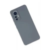 LitaeTrend Xiaomi Mi 12 Lite Kılıf Nano içi Kadife Silikon - Gri