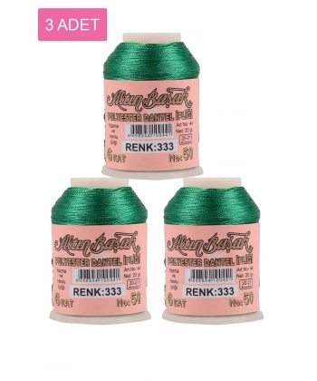 LitaeTrend 3 Adet Altınbaşak Oya ve Dantel İpi 20 gr - Royaleks - No: 333