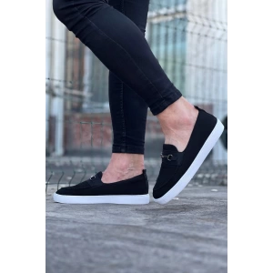 060 Siyah Triko Babet Erkek Casual Ayakkabı