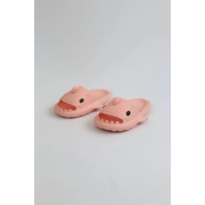 500 Köpekbalığı Pembe Unisex Tam Ortopedik Terlik Shark Slides