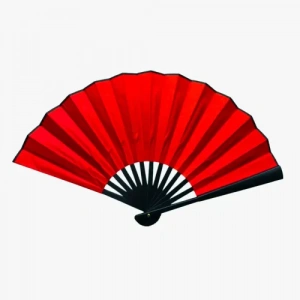 Litae Trend Plastik Kumaş Yelpaze 12li Kırmızı