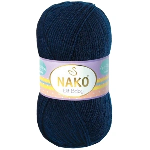 LitaeTrend 1 Adet Elite Baby El Örgü İpi Tüylenmeyen Bebek Yünü Lacivert 10094