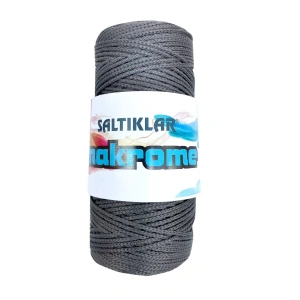 LitaeTrend 1 Adet Polyester Makrome İpi 420 Koyu Gri 100 gr