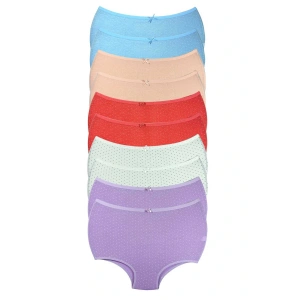 LitaeTrend 10 Adet Puantiyeli Kadın Toparlayıcı Yüksek Bel Bato Külot