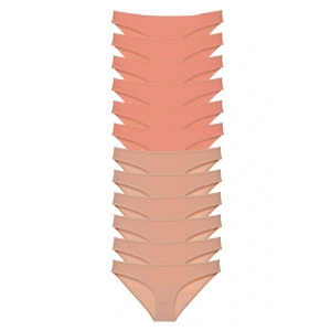 LitaeTrend 12 adet Süper Eko Set Likralı Kadın Slip Külot Pudra Ten