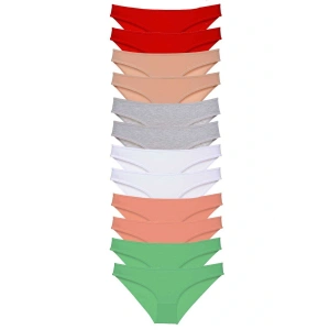 LitaeTrend 12 adet Süper Eko Set Likralı Kadın Slip Külot Set 4