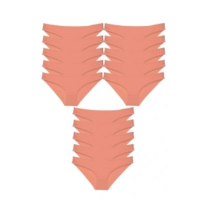 LitaeTrend 15 adet Süper Eko Set Likralı Kadın Slip Külot Pudra