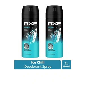 LitaeTrend 2 Adet Axe Ice Chill Erkek Deodorant Sprey 150 ml